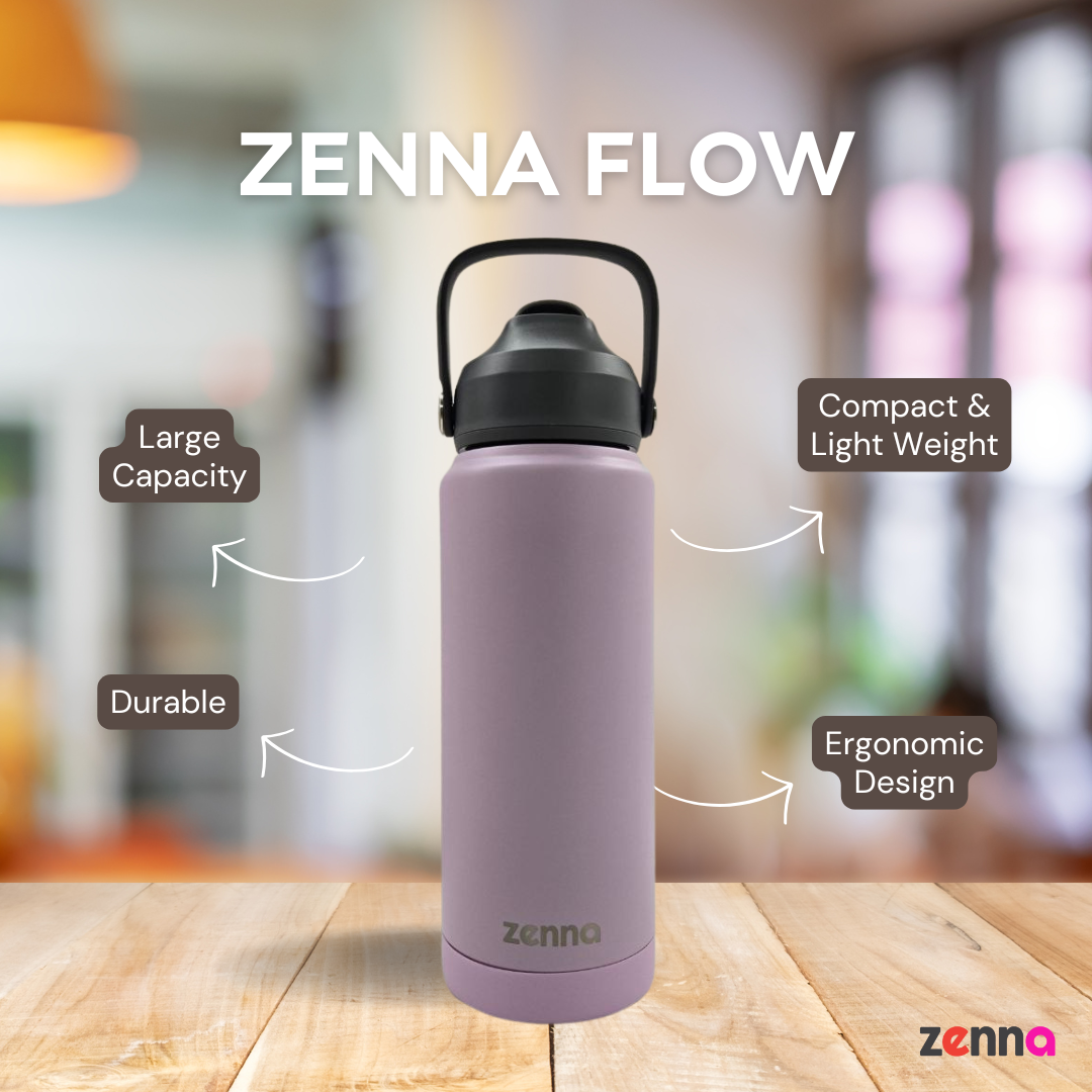 ZennaFlow Double Wall Insulated Water Bottle | 750ml