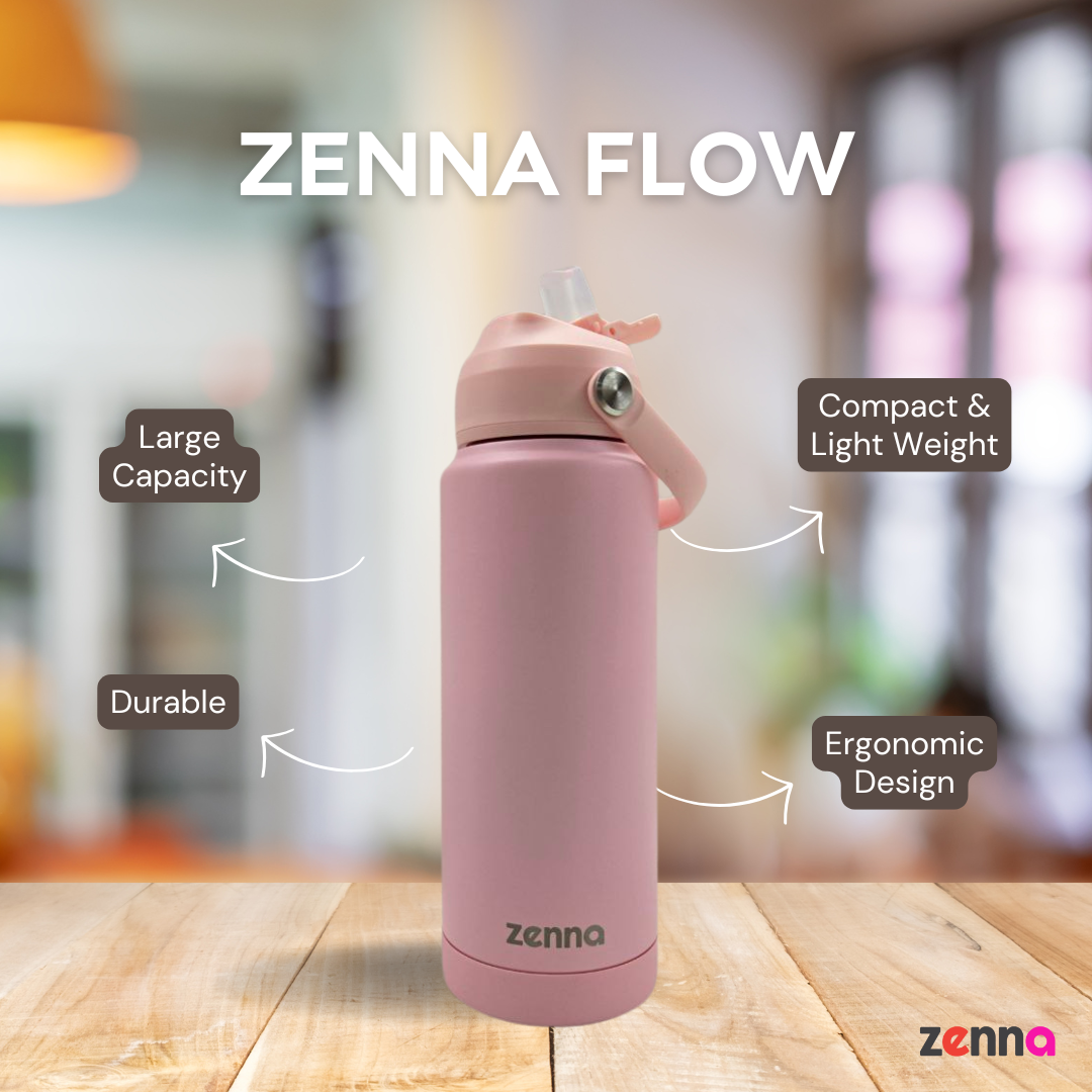 ZennaFlow Double Wall Insulated Water Bottle | 750ml