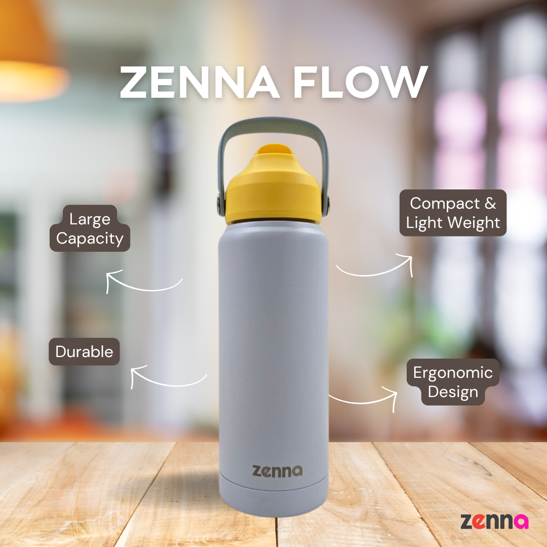 ZennaFlow Double Wall Insulated Water Bottle | 750ml